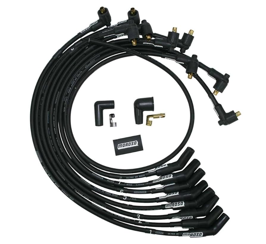 Amazon.com: Moroso 73719 Black Ultra 40 Spark Plug Wires